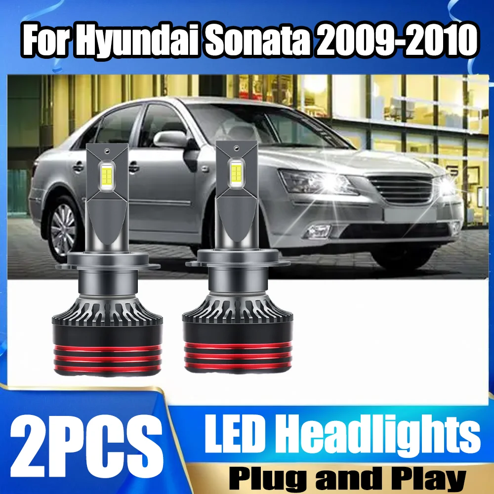 

Светодиодные автомобильные фары H7 с чипами CSP 3570, 6000K, белый свет, 150W, 30000LM, Plug and Play, 12V, для Hyundai Sonata 2009-2010