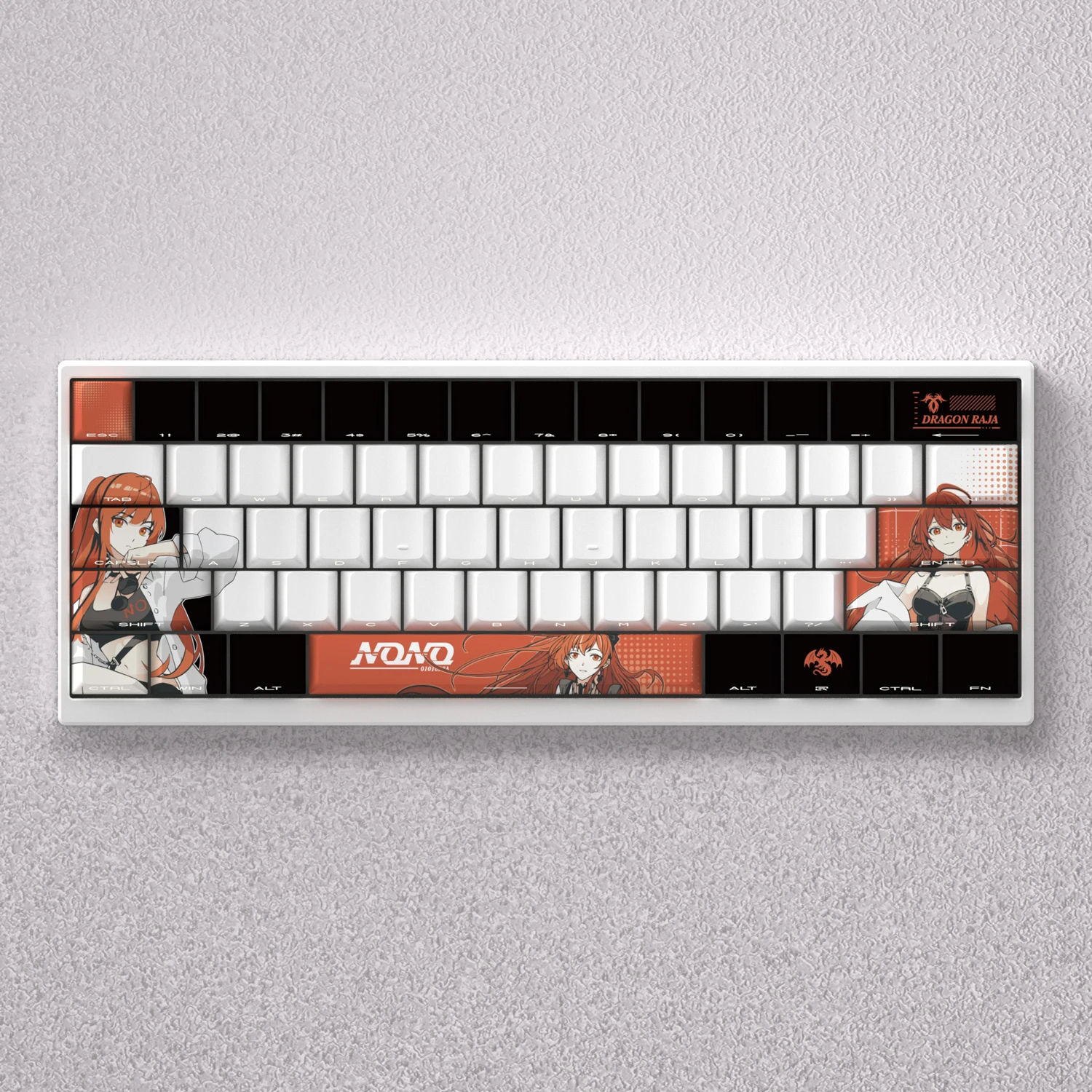 98 Key Cap Nono Keys Cute Anime Keycaps PBT Cherry Profile Keycap Mechanical Keyboard Made68 Mad68 Wooting 60