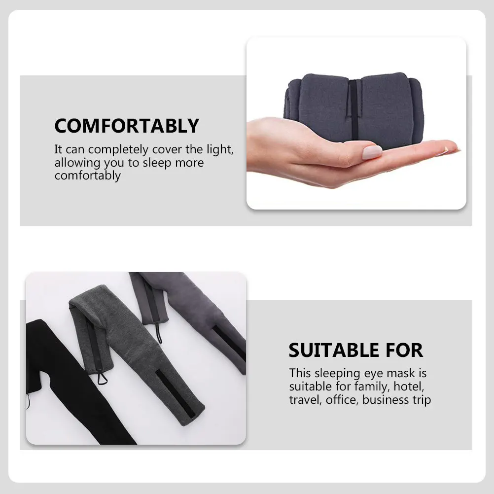 

Полностью затемняющая хлопковая маска для сна, складная, прочная, дышащая, для путешествий, с повязкой на глаза, удобная светоблокирующая тени для сна