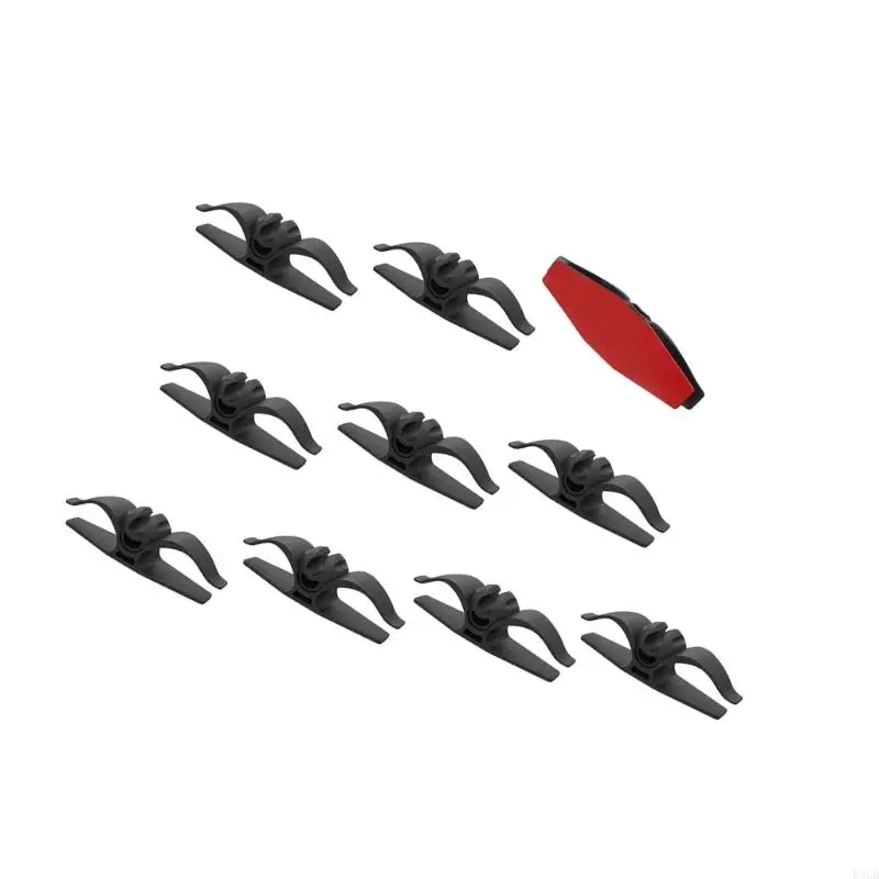 2025 Новые 10 -паксовые кабельные держатели кабельные зажимы для организованного зарядного провода в любой среде