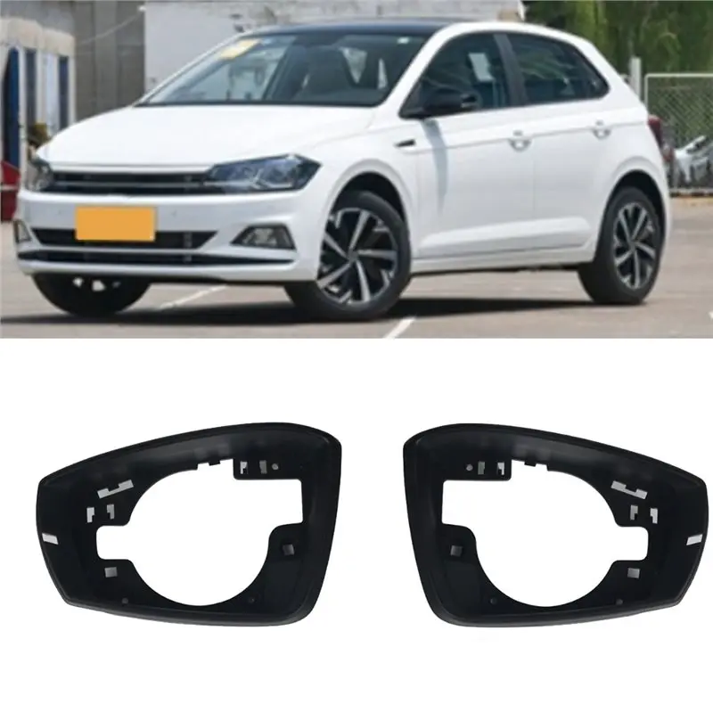إطار قاعدة مرآة الرؤية الخلفية للسيارة لسيارة VW Polo 2014-2018 جزء تركيب إطار مرآة الرؤية الخلفية