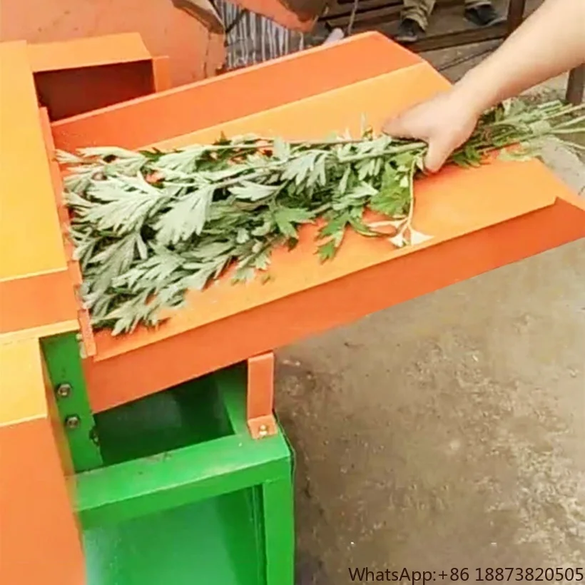 wormwood herb stripper wooden leaves plucking machine stem and leaf separator