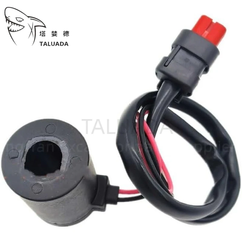 Solenoid Valve Coil 12V 24V For E305.5 306 307D 308C Traveling Pilot Speed Valve Core Excavator Parts High Quality
