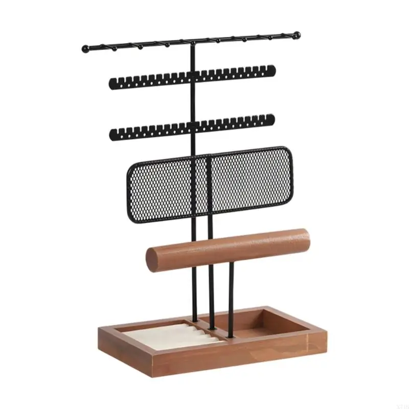 

Modern Accessory Display Stand Bracelets Necklaces Efficient Storage Solution