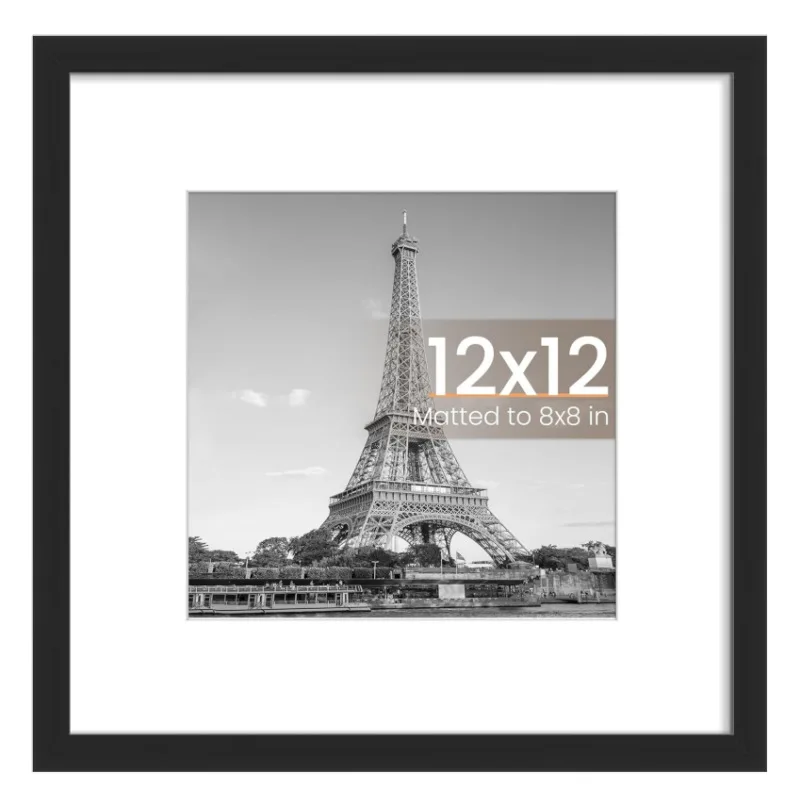 Square 12/10/8 inches Small Photo Frame DIY Photo Wall Combination Square Photo Frame Mounted Picture Frame Table Display Frame