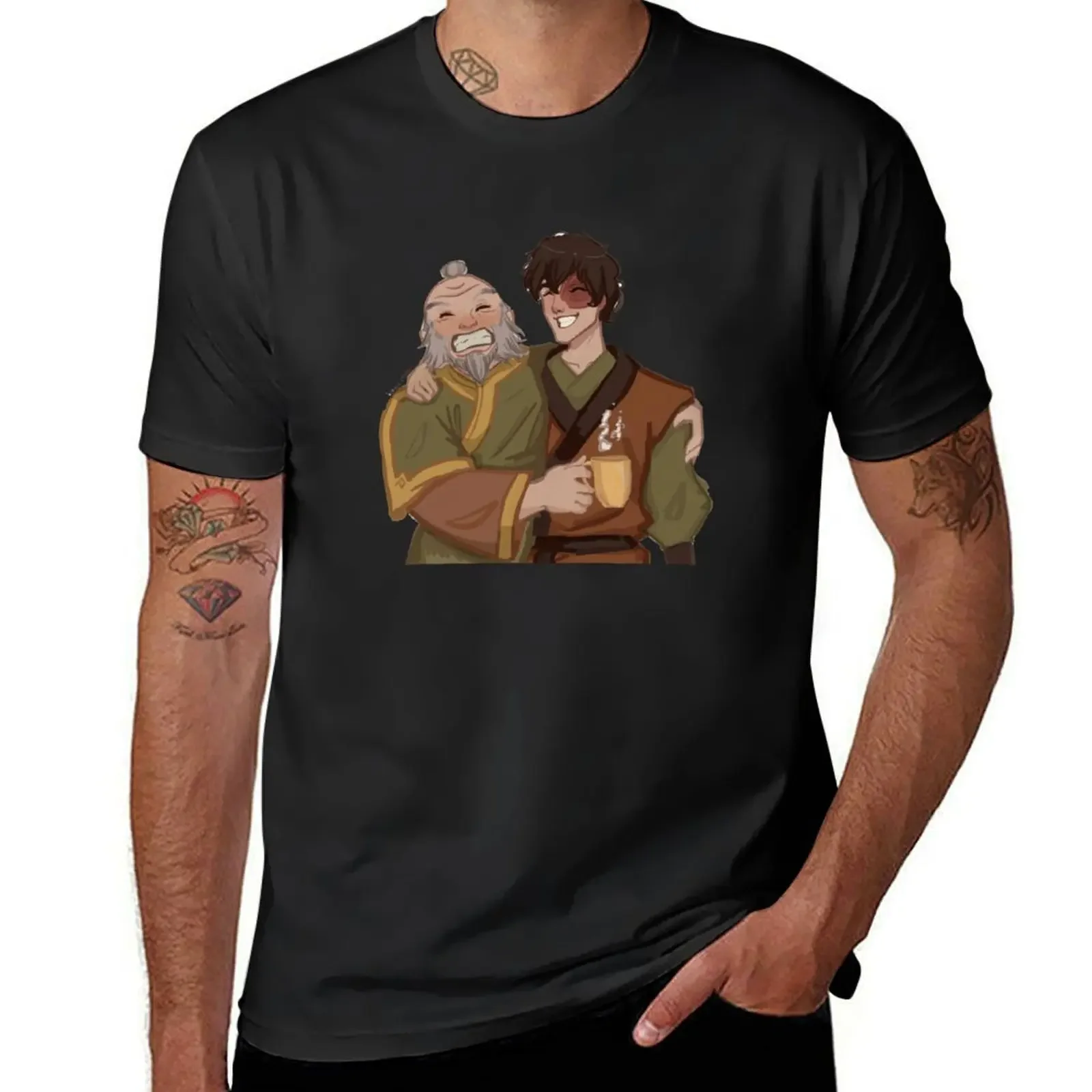 Zuko and Iroh T-Shirt anime tshirt customs graphic t shirts mens graphic t-shirts big and tall