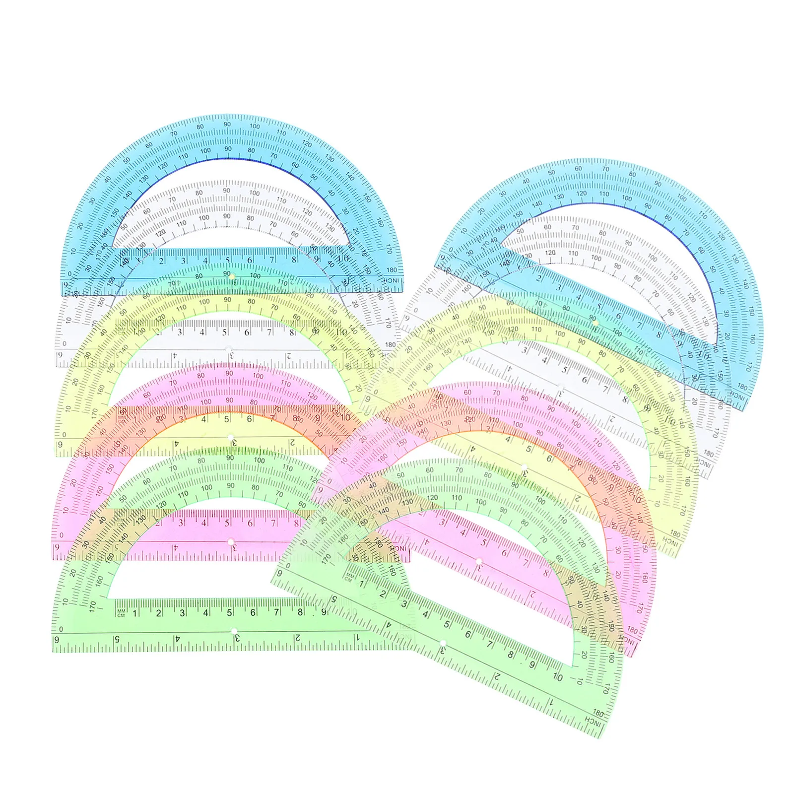 Set di 12 Goniometri Semicirco - Woodworking Teacher recensione e prezzo