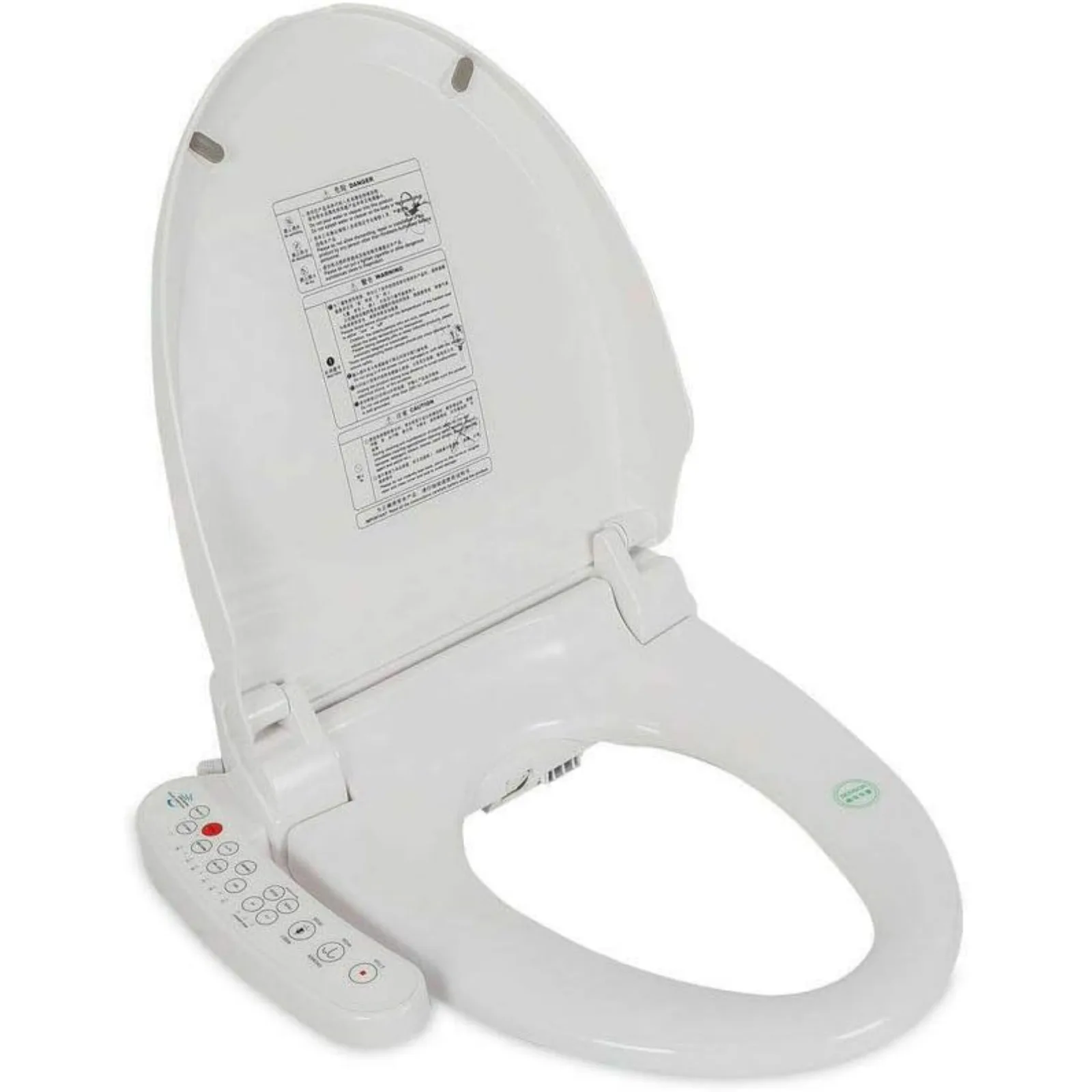 

Smart Electric Toilet Bidet Seat,for Elongated Toilets Automatic Body Sensor Double Nozzles Water-filtering &Auto Deodorization