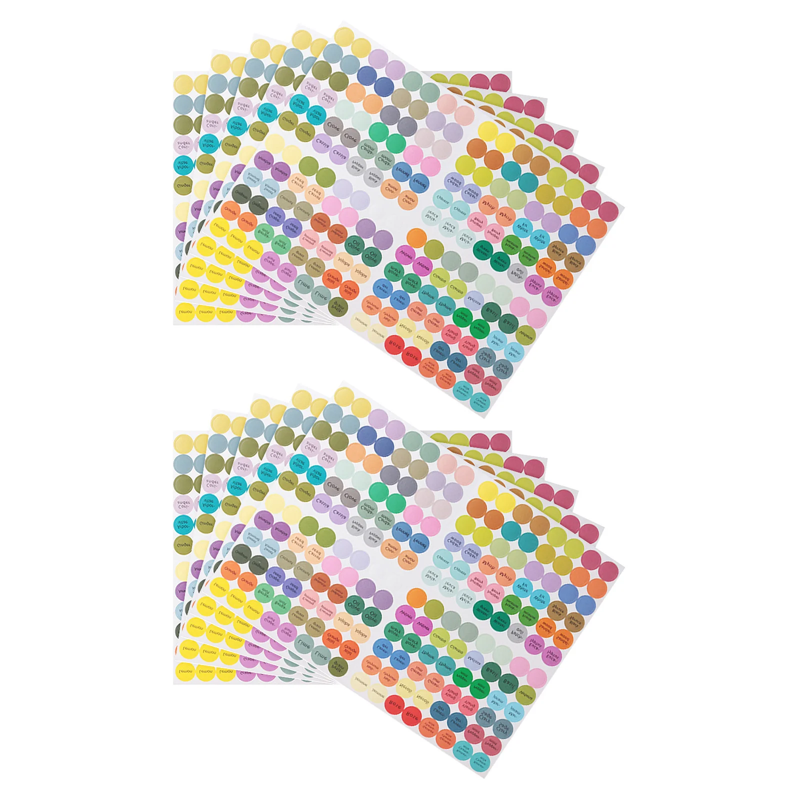 

10Pcs Oil Bottle Decals Labels Waterproof Adhesive Stickers for Jar Canning Packaging Round Labeling Tags Kitchen Seasoning