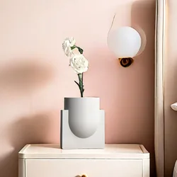 Creative Design Personalized Cement Flowerpot Mold Desktop Decoration Succulent Plant Concrete Flowerpot Silicone Mold