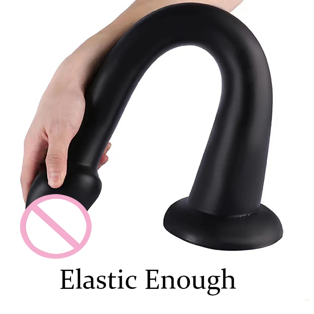 Liquid Silicone Anal Plug Long Butt Plug Big Dildos Stimulate Anus and Vagina Soft Anal Dilator Penis Sex Toys Dick Sex Products