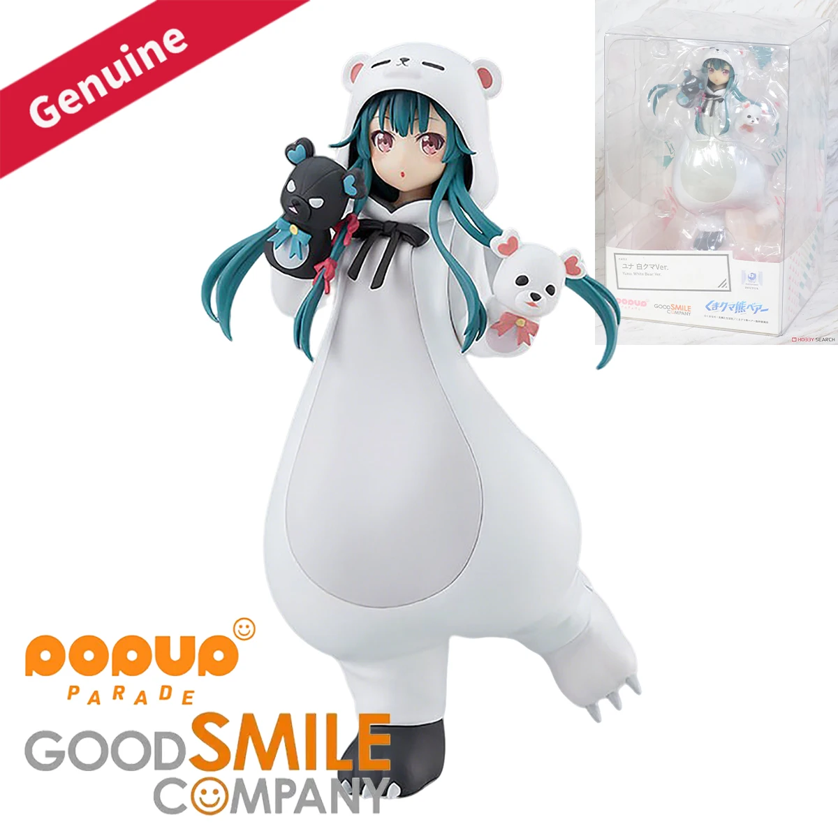 

Original Genuine Good Smile Company Prepainted Pop Up Parade Kuma Kuma Kuma Bear Yuna White Bear Ver. Anime Character Figure Toy