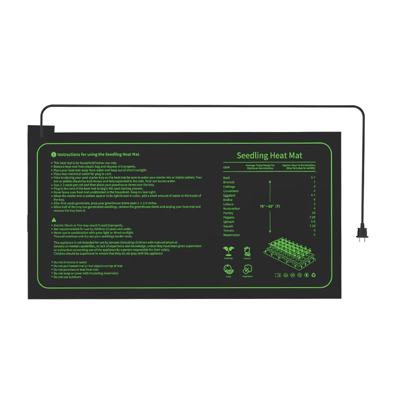 

10/25/50 Cm Seedling Heating Pad Indoor Plants Germination Waterproof Heating Pad Breeding Clone Starter Pad
