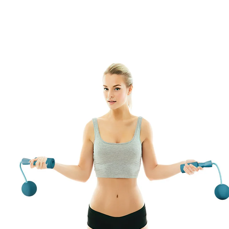 1 Pair Cordless Jump Rope Heavy Ball Wireless Skip Rope Sport Fitness Training Lose Weight Jump Rope Exercise Rapid Speed Skipp
