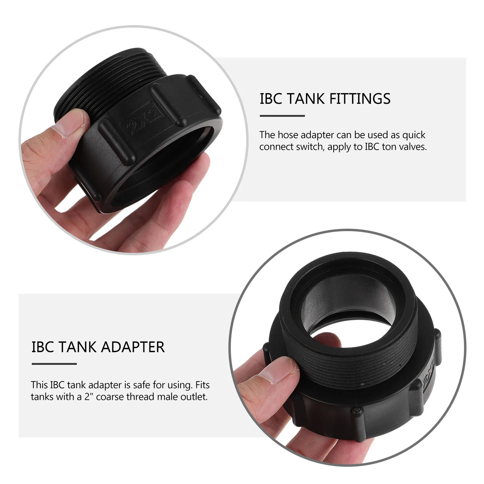 

1Pcs Ibc Tote Converter Acid Alkali Resistant Tank Connector Easy to Use for Professional and Personal Water Hose Adapters
