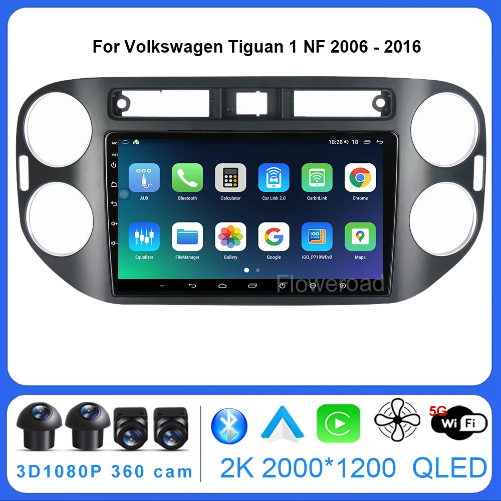 

Android13 FYT7862 For VW Volkswagen Tiguan 1 NF 2006-2016 Multimedia Carplay Video Player Navigation stereo GPS 5GWiFi BT5.0