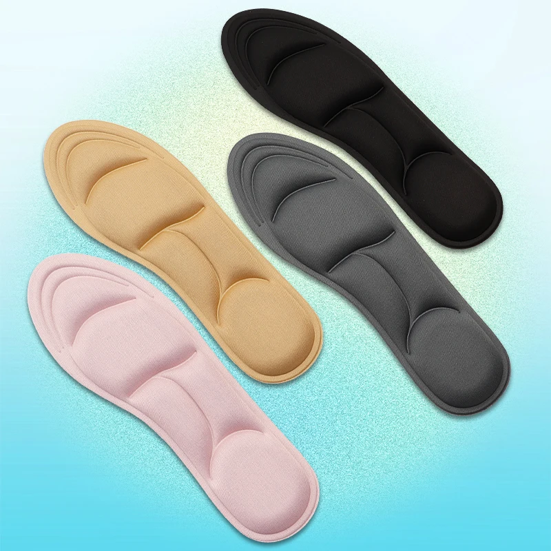 Wkładki do butów z pianki memory 5D dla kobiet, oddychające wkładki sportowe do biegania, podparcie łuku stopy, wkładki do butów na zapalenie powięzi podeszwowej, podeszwa do butów.