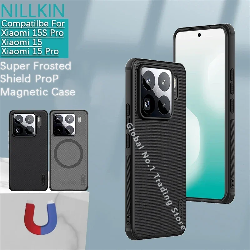 

NILLKIN For Xiaomi 15S Pro Case/Mi 15 Pro/Mi 15 5G Magnetic Case Hard shell shockproof phone case protective cover