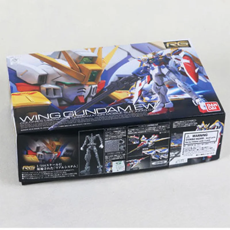 Bandai modello di assemblaggio originale RG 20 1/144 WING GUNDAM EW Gundam modello anime giocattoli vestito mobile robot ragazzo regalo