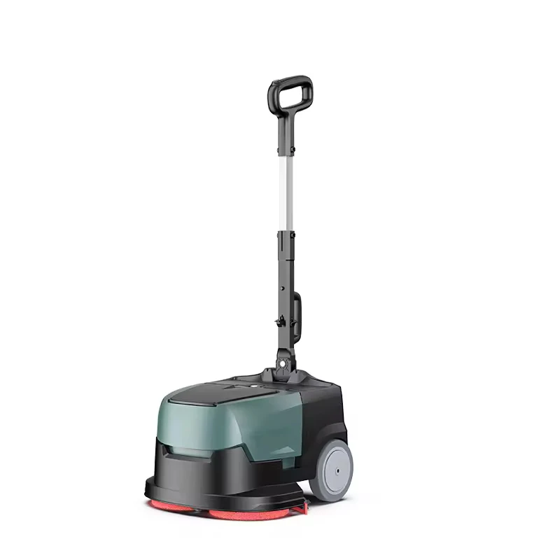 

M430B High Efficiency of Dual Brush Disc Hand Push Floor Scrubber Folding Mini Walk Behind Floor Scrubber