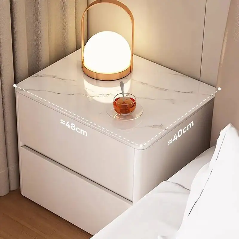 

Bedroom Modern Wooden Minimalist Bedside Table Design Nordic Cabinet Storage Retro Nightstands Mesitas De Noche Furniture HYN