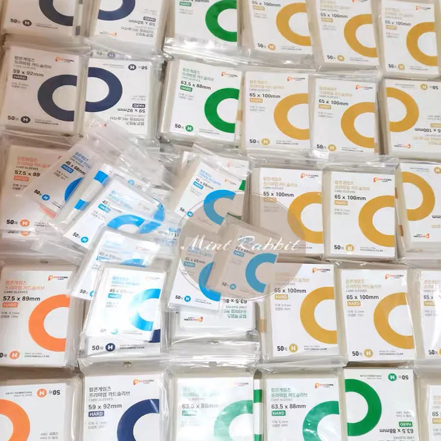 SKYSONIC 50 pz/pacco Maniche Trasparenti, 56x87mm/59x92mm/70x100mm Topload Kpop Borse, Cartoline Idol Card Holder