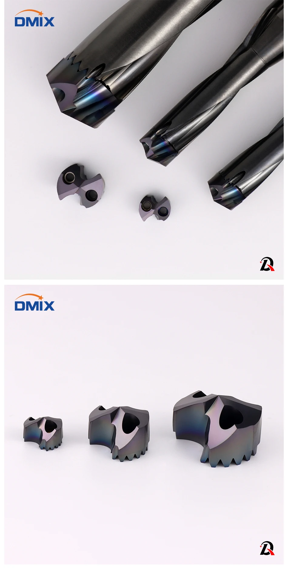 DMIX Crown Hochgeschwindigkeitsbit 10–25,8 mm Hartmetalleinsatz Violent Lochbearbeitung Wendeschneidbarer Säbelzahnbohrer für die Edelstahlverarbeitung – Detail 3