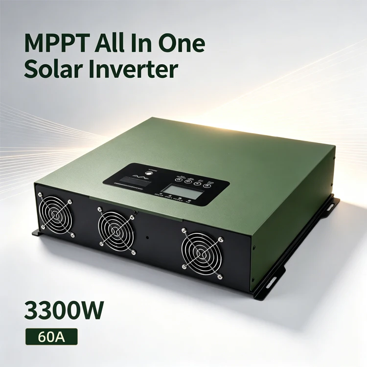 3300W 60A MPPT All In One Hybrid Solar Inverter Solar Inverter Built-in Charge Controller For Home Storage System