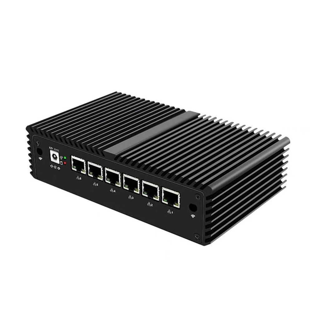 Mini computer industriale aziendale senza ventola Core i3-7100U i5-7200U 2 core a bassa potenza 6 × i211 LAN Firewall PC Pentium 4415U Pfsense