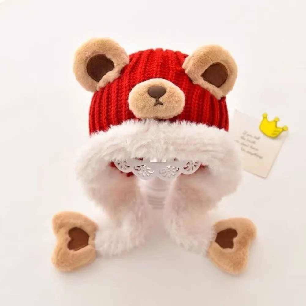 

Новая шапка Lei Feng, теплая холодостойкая пуловерная кепка, милая вязаная шапка с капибарой для защиты ушей, спорт на открытом воздухе