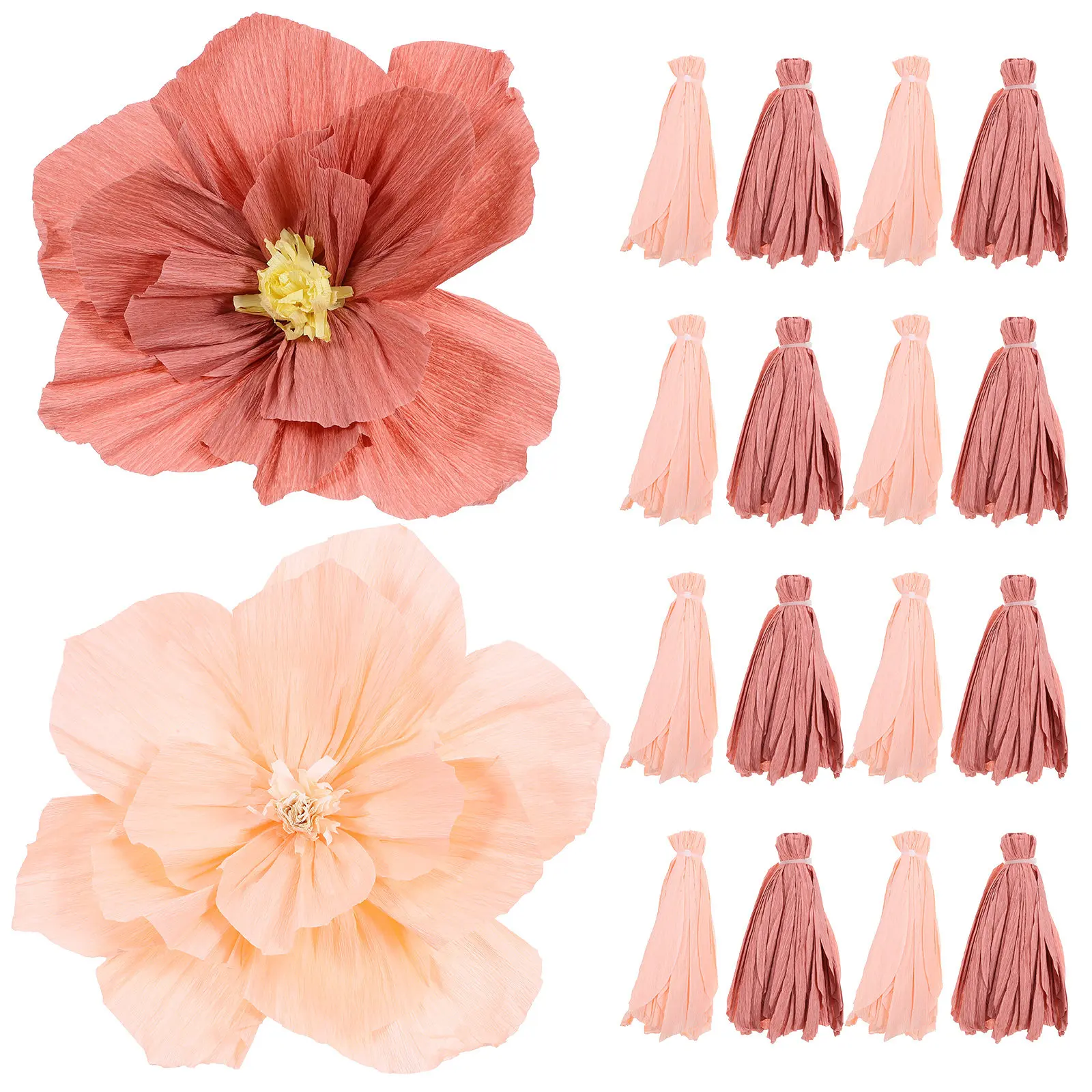 

20Pcs Paper Flowers Wall Decor DIY Craft Hanging Ornaments for Birthday Wedding Party Festival Home Decoration Supplies