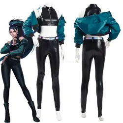 Halloween costume LOL KDA Kaisa Sexy Cosplay Costume K/DA Group Coat Pants Outfits Halloween Carnival Suit