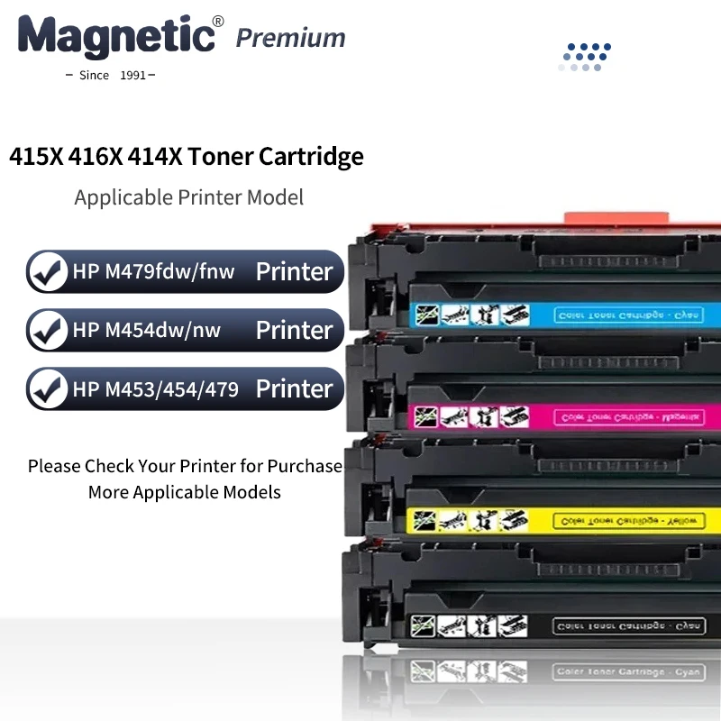

High Capacity 4PCS 415X 416X 414X Compatible Toner Cartridge for HP M454 M454dw/nw MFP M479 M479dw M479fdw Printer W2030A W2040A