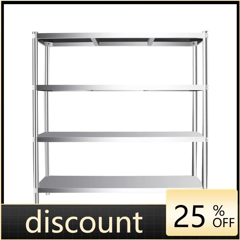 

LTT stainless steel kitchen rack floor-to-ceiling multi-layer storage rack microwave oven storage rack