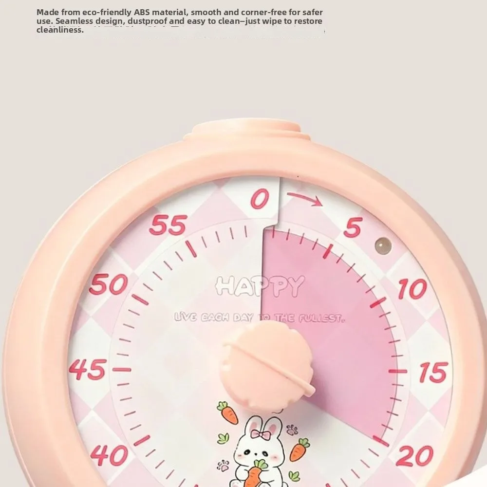 Portable Visual Timer Multifunctional 60-Minutes Timer Countdown Alarm Clock Visualization Function Silent Operation