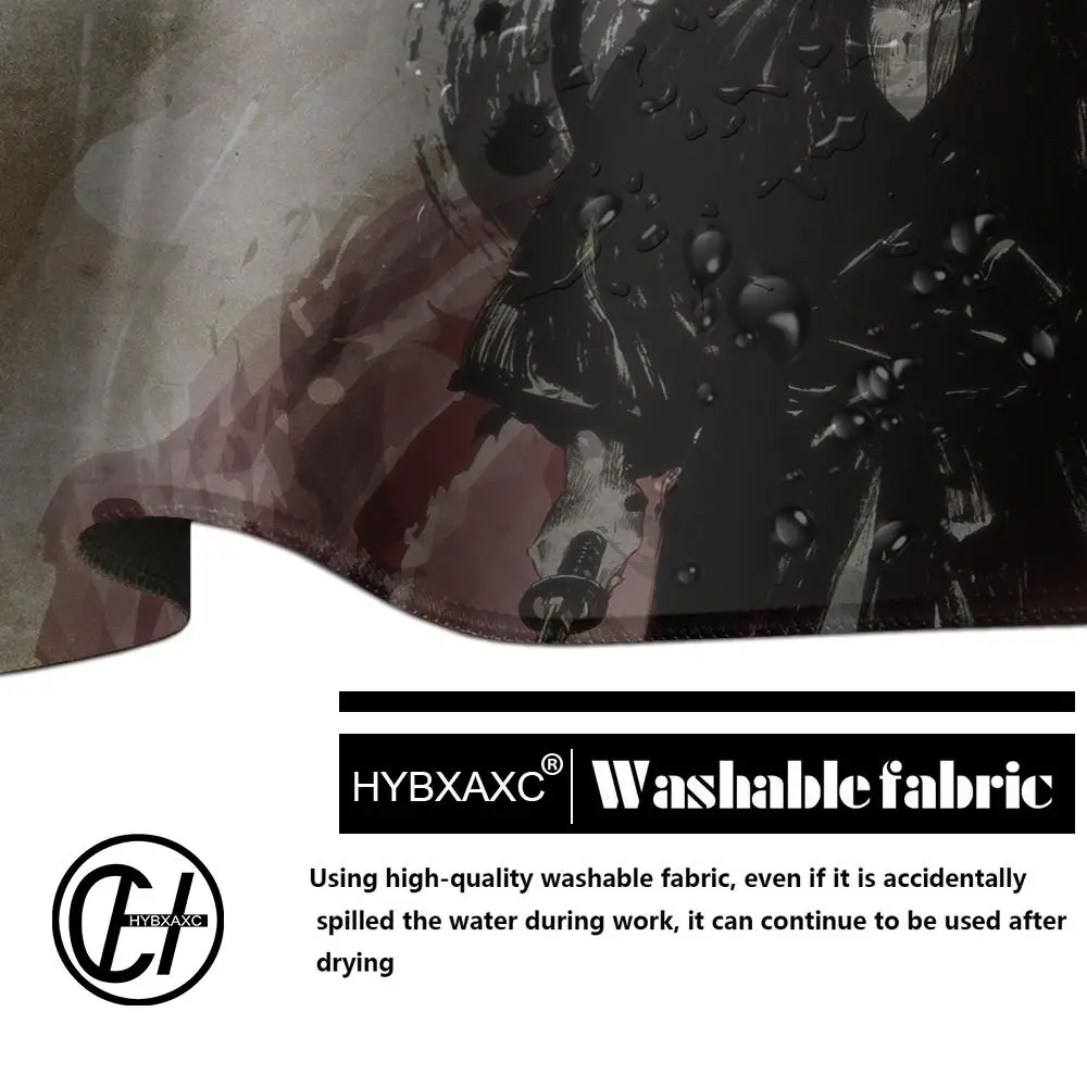 Popular Musashi Manga Vagabond Mouse Pad Large Size Office Desk Protector Mat PU Leather Waterproof Mouse Pad Desktop