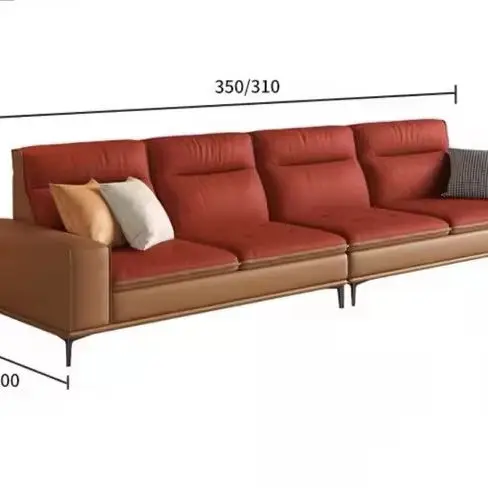 Modern Living Room Sofa Set With Comfort Cushions And Composite Fabric Upholstery For Family Seating And Home Lounge Use
