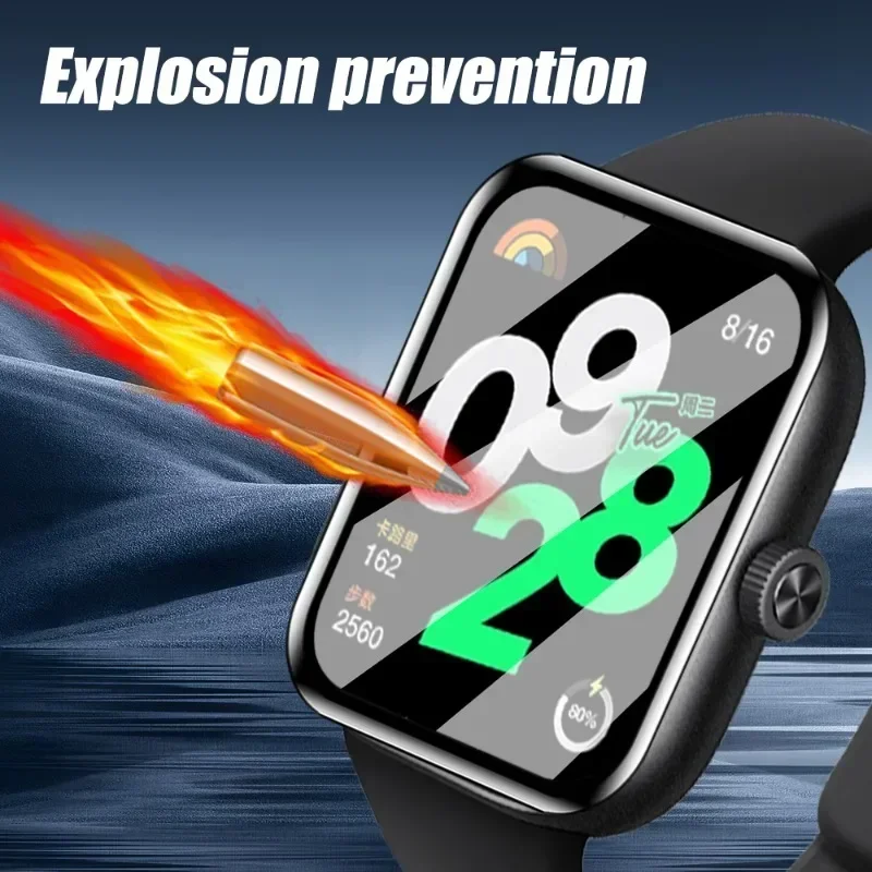 طبقة واقية مضادة للخدش لساعة شاومي ريدمي 4 ، واقي شاشة منحنية ، 1-3