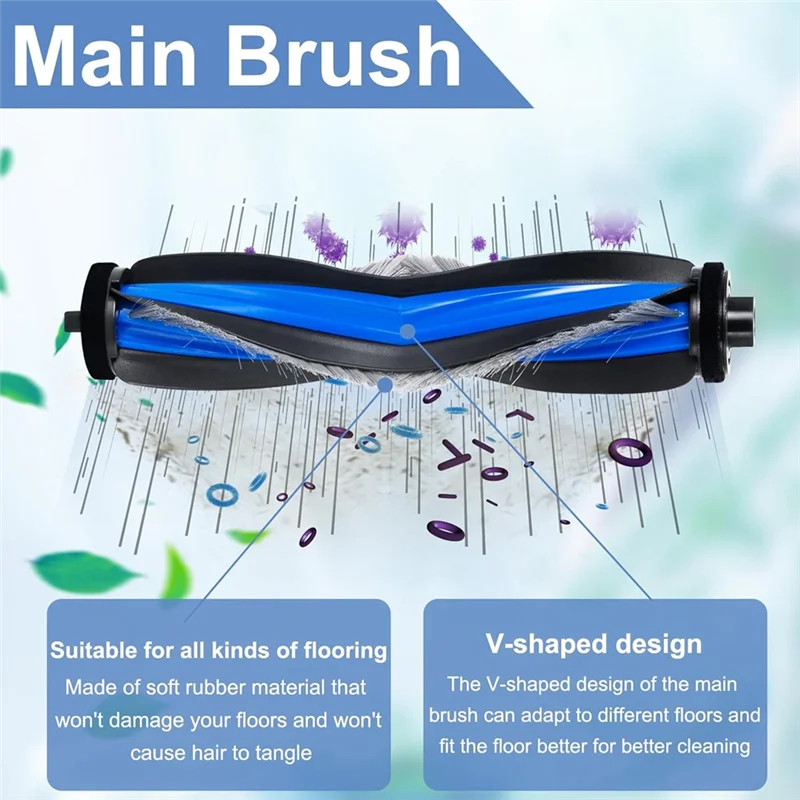 【Must-Haves】Replacement Accessory Set For ECOVACS DEEBOT T50 Omni/T50 PRO Omni/T50 MAX PRO Omni Vacuum Cleaner Parts