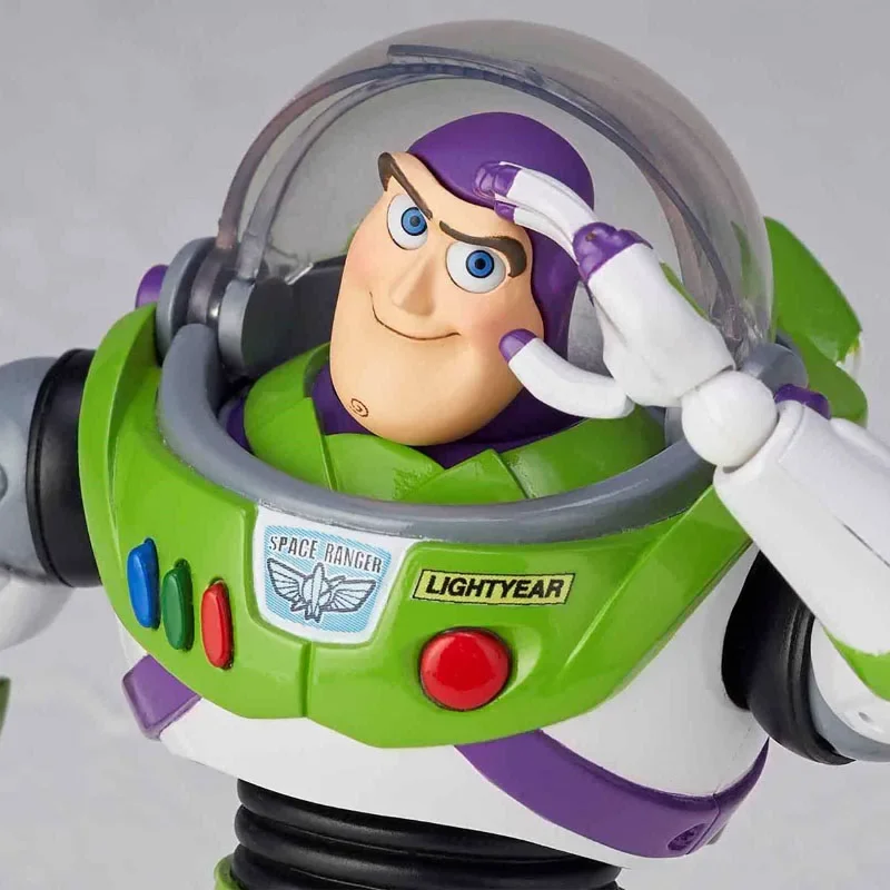 KAIYODO Original Revoltech Buzz Lightyear ver1.5 Figure Toys For Boys  Kids Christmas Gift Collectible Model Ornaments 125mm