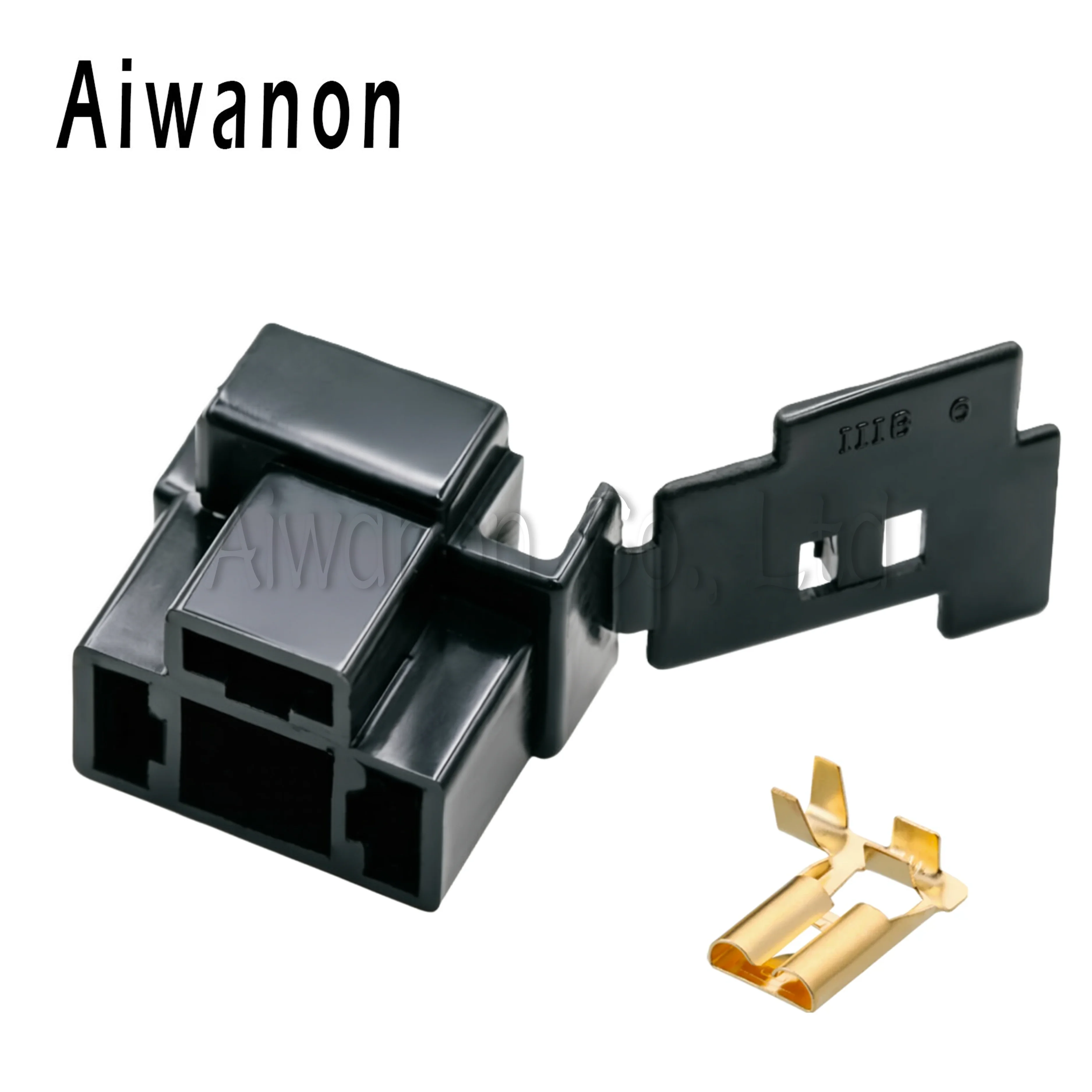 1 Set 3 Pin 9mm H4 Headlight Female Plug Wiring Harness Auto Electrical Cable Connectors High Power Plastic Shell