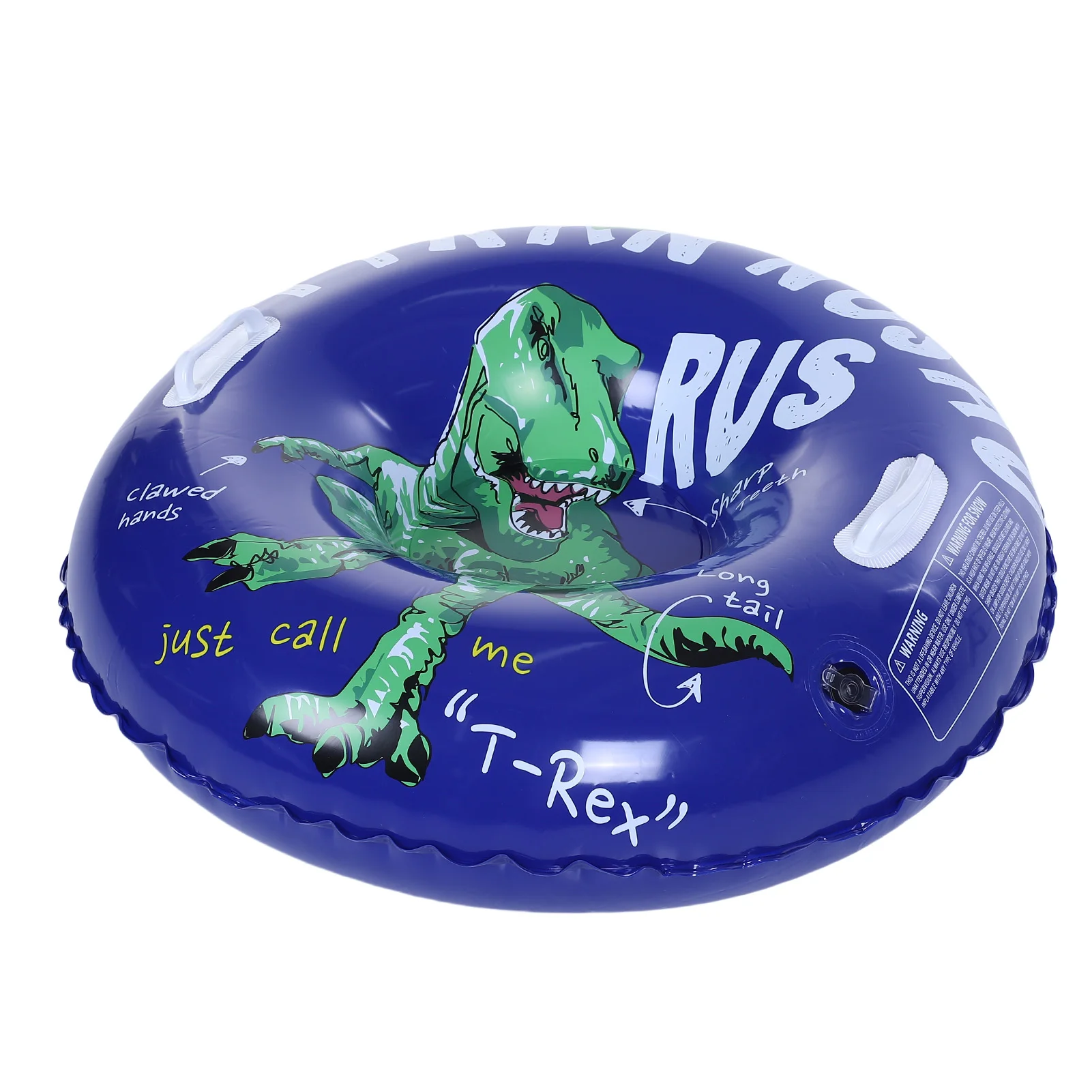 36 Inch Inflatable Snow Tube, Heavy-Duty Sled with Sturdy Handles for Outdoor Winter Activities, Kids Snow Sledding