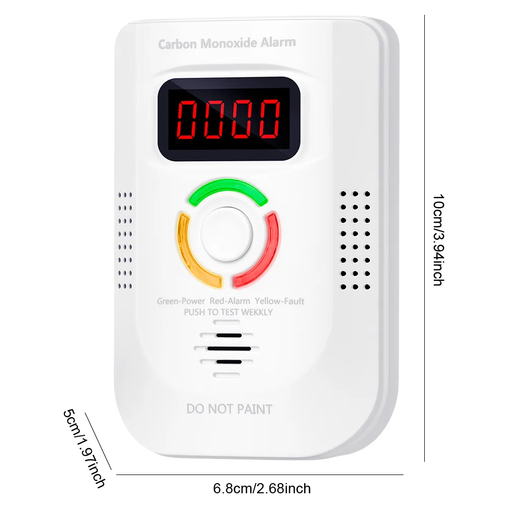 Plug-in Brandbaar Gaslekdetector Monitor Geluid Licht Waarschuwing Leksensor Detector Brandbaar Gas Rookmelder Home Security