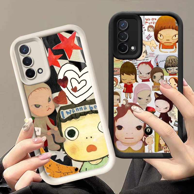 Y-Yoshitomo Girl Naras Phone Case For OPPO Realme C55 C63 C65 C67 Reno 10 11 12 13 Pro Plus A16 A17 A58 A74 A78 A98