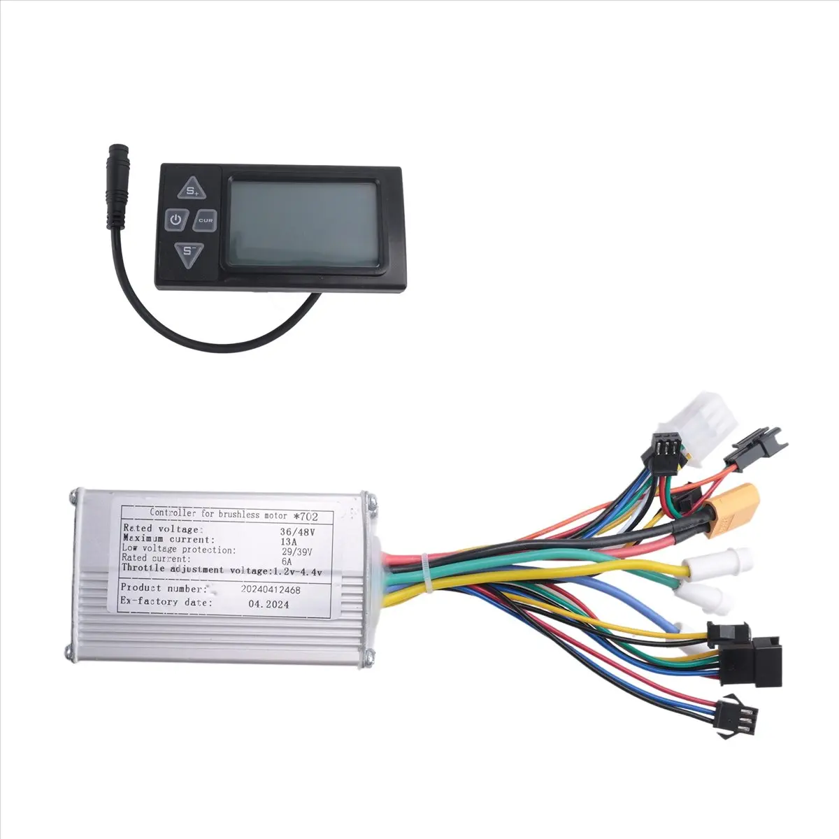 【DT56】24V/36V/48V S861 LCD Ebike Display Dashboard+36V 350W Sine Wave Controller for Electric Bike BLDC Controller(6PIN)