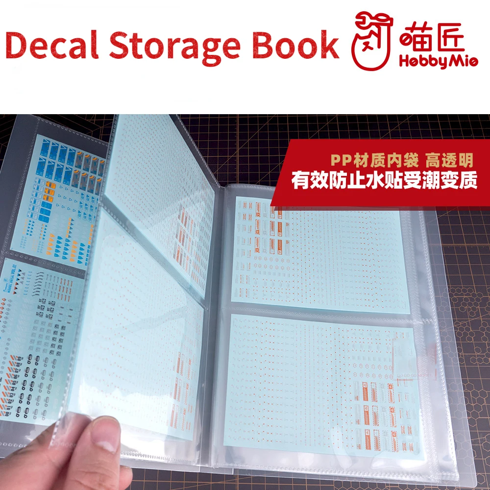 Hobby Mio A5/A6 Decal Storage Book Empty Stickers Collecting Organizer for Assemble Model Building Tools Hobby DIY Accessories