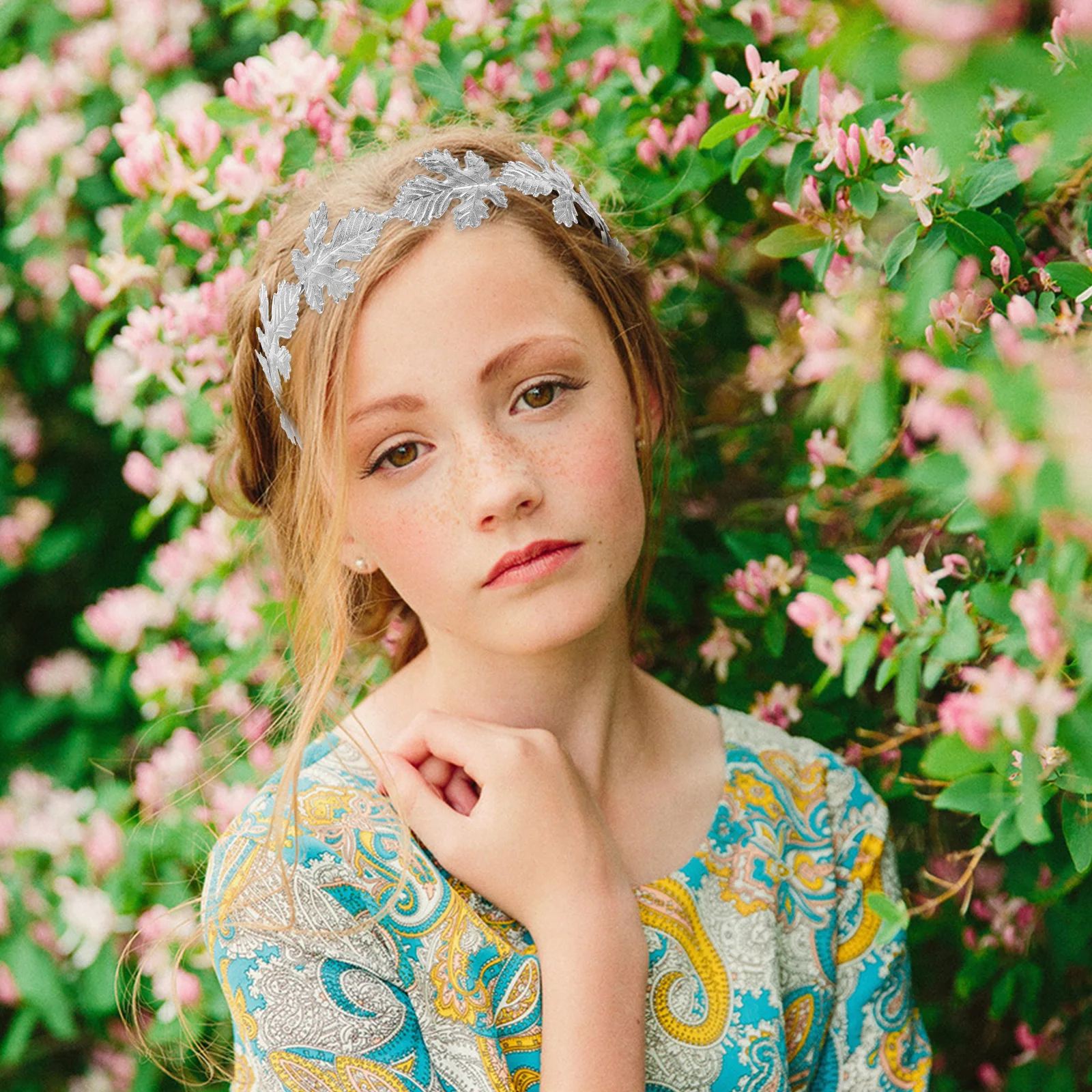 

Gold-plated Maple Leaf Headband Greek Crowns Bridal Wedding Metal for Bridesmaid Hair Accessories