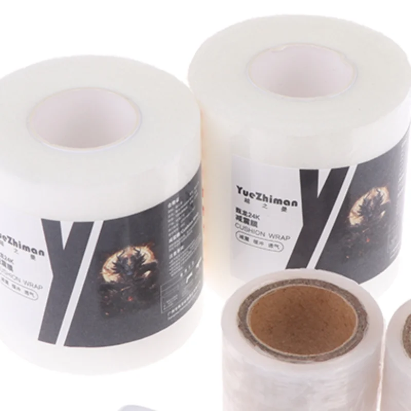 

2/1 Roll PU Sponge Tennis Badmintion Racket Overgrip Shock-absorbing Film + 2/1 Roll Base Film Handle Membrane Damping Grip Skin