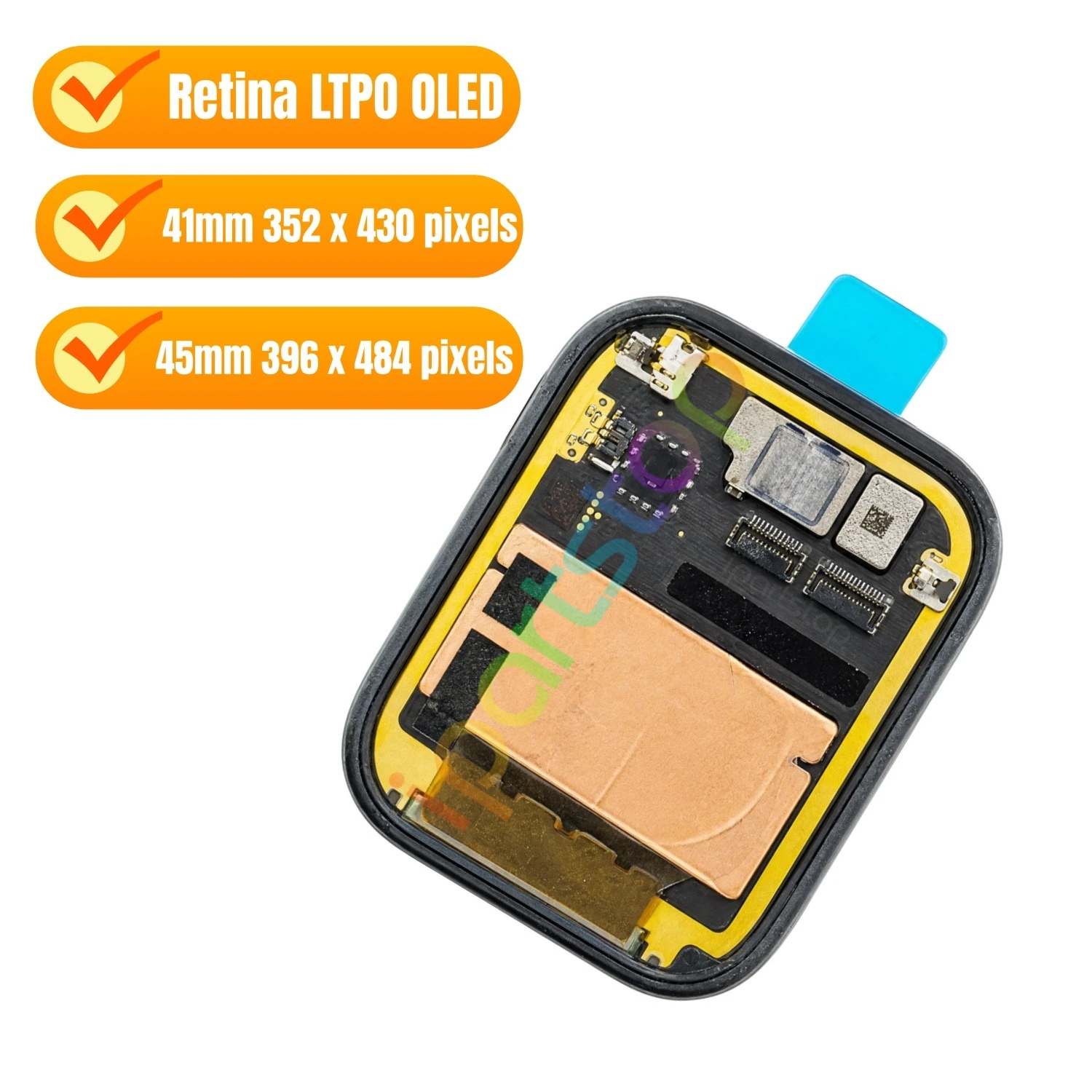 iParts Replacement OLED Display for Apple Watch Series 9 S9 41mm 45mm A2982 A2984 A2983 A2985 Retina Touch Screen Assembly OEM