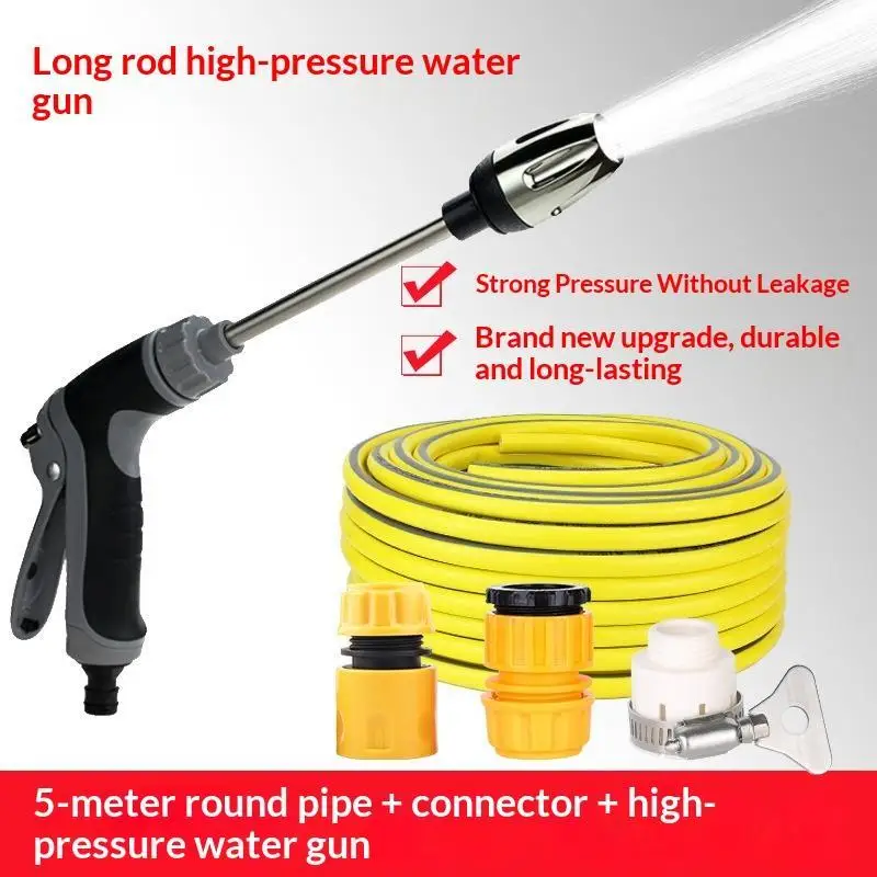 Long Rod Water Sprayer Anti Rust Stainless Steel Extension Bar Multi Spray Foam Bottle for Garden Irrigation Outdoor Cleaning